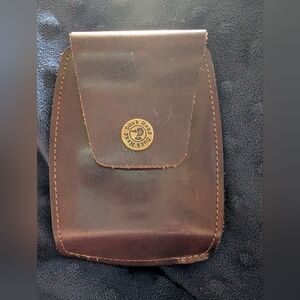 Duck Head  Brown Leather Key Holder With Belt Loop